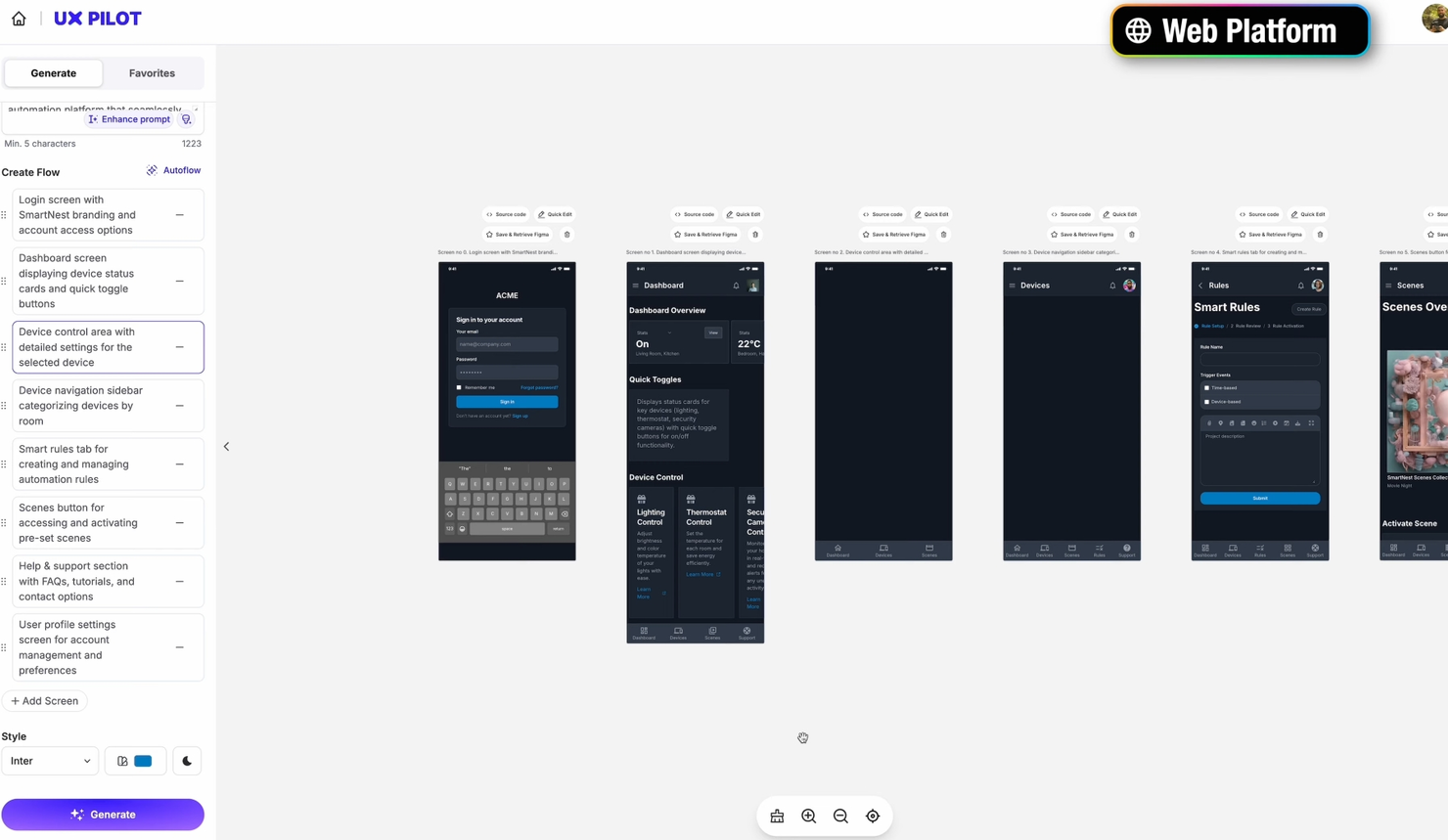 UX Pilot screenshot - 10 beste KI-Produktmanagement-Tools im Test 2026
