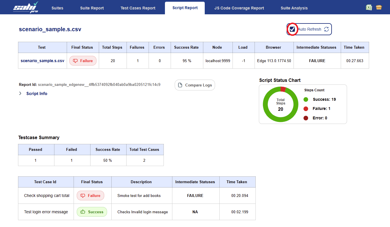 Sahi Pro screenshot - 10 meilleurs outils d’automatisation de l’interface utilisateur passés en revue en 2026