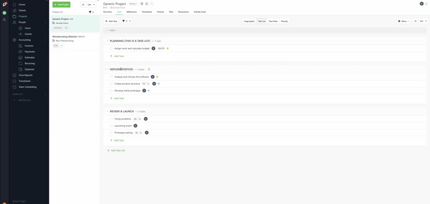Paymo screenshot - 10 meilleures alternatives à monday.com analysées en 2026
