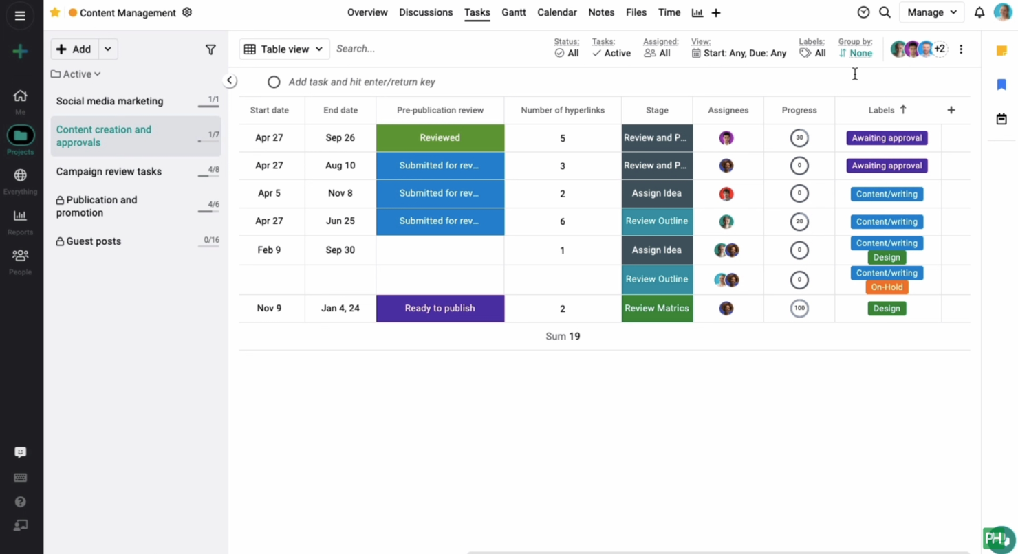ProofHub screenshot - 10 meilleures alternatives à monday.com passées en revue en 2026
