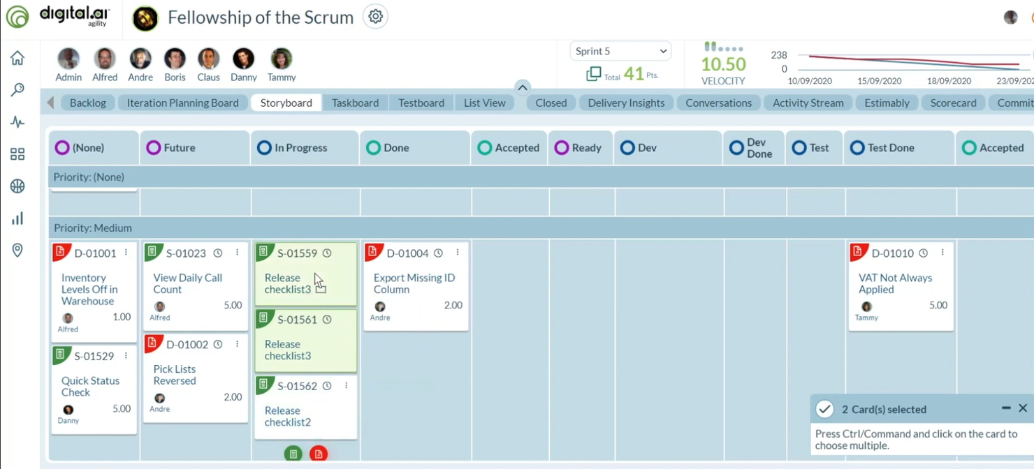 Digital.ai Agility screenshot - 10 Beste Alternativen zu monday.com im Test 2026