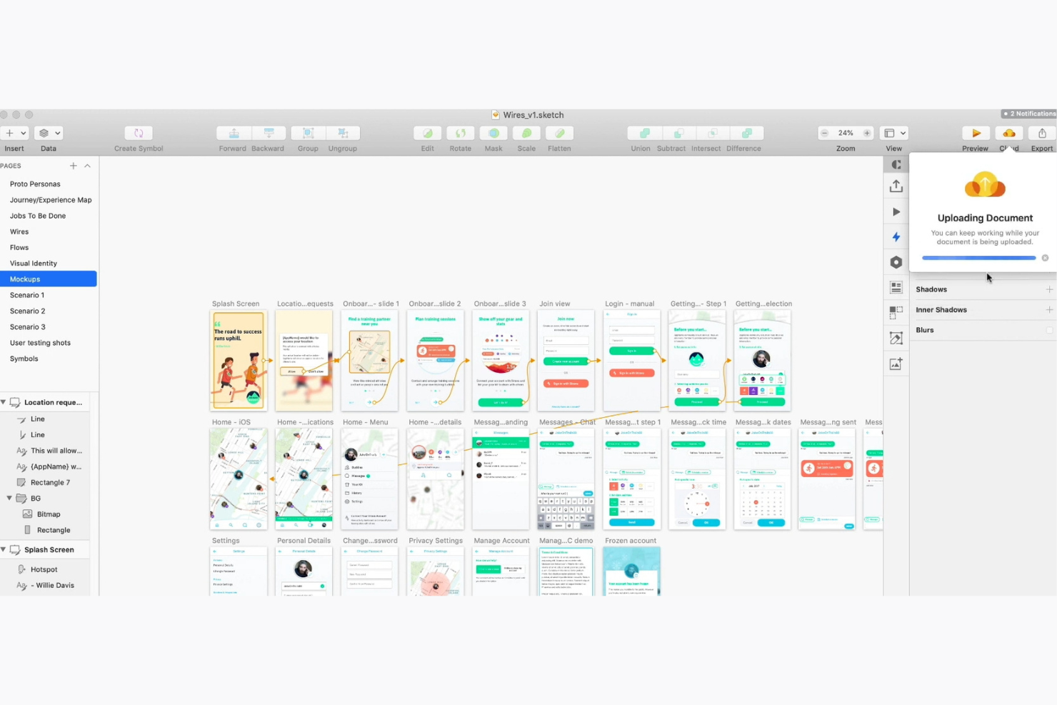 Sketch screenshot - 10 meilleurs outils de prototypage UI évalués en 2026