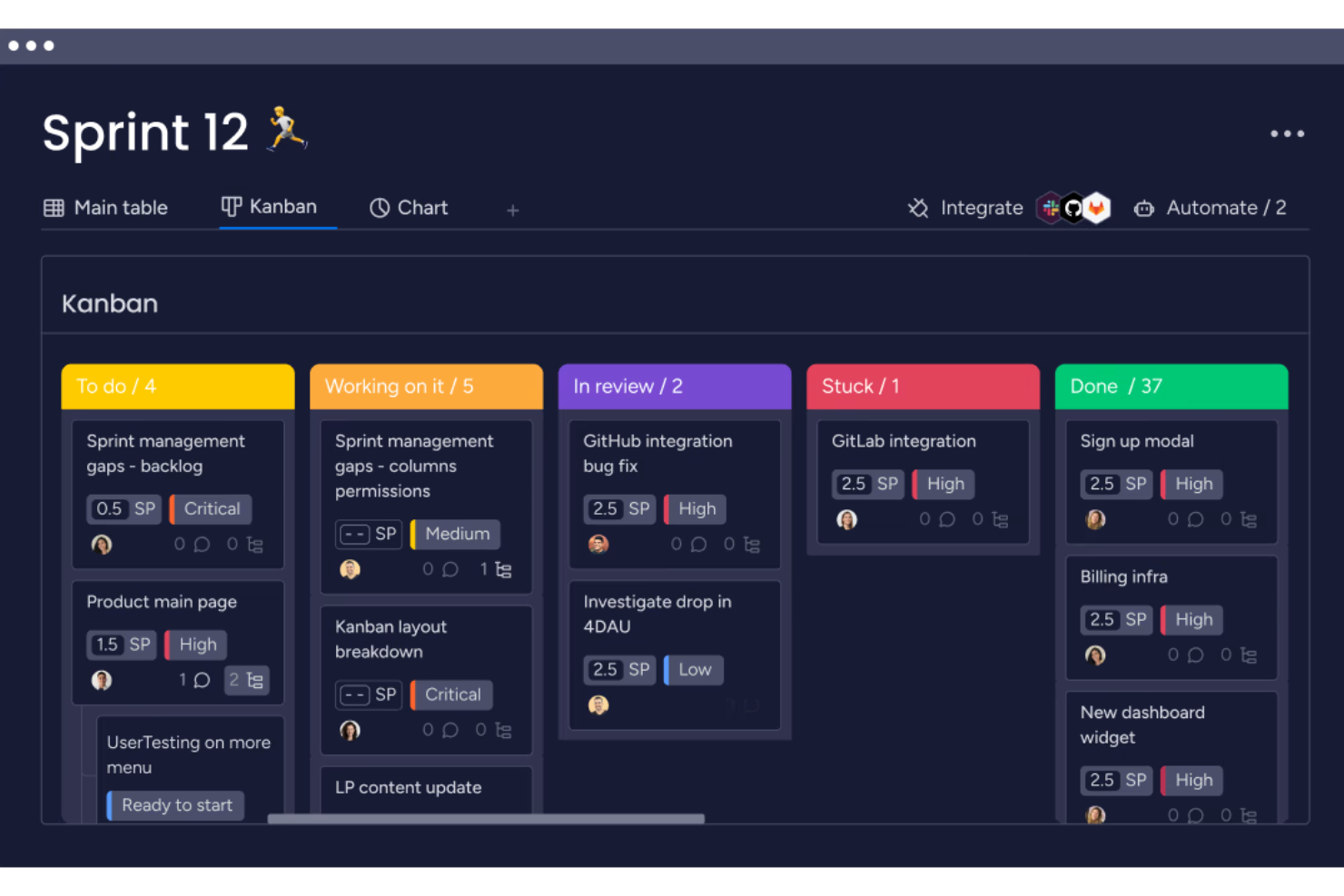 monday dev screenshot - 10 Beste Kostenlose Software für Produktplanung im Test 2026
