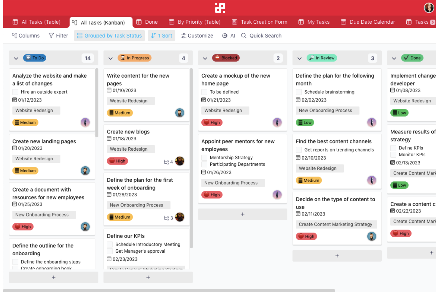 Infinity screenshot - 10 meilleurs logiciels gratuits de jalons examinés en 2026
