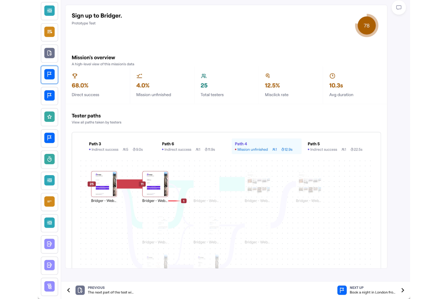 Maze screenshot - 10 meilleurs outils de dépôt de recherche UX passés en revue en 2026