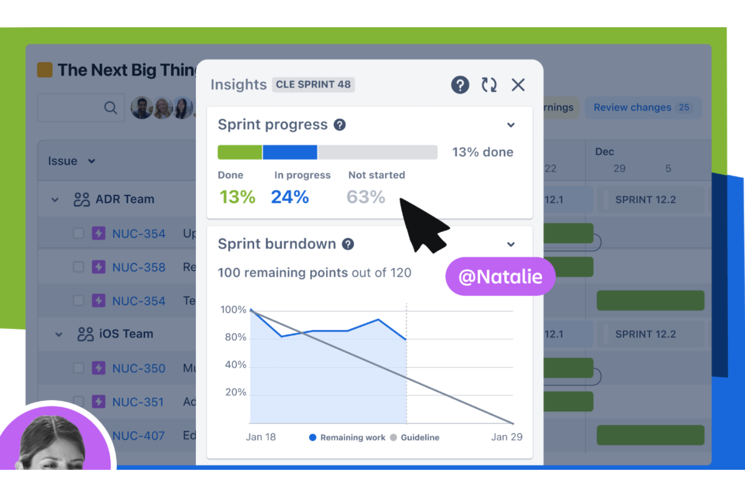 Jira screenshot - 10 meilleures alternatives à ProductPlan évaluées en 2026