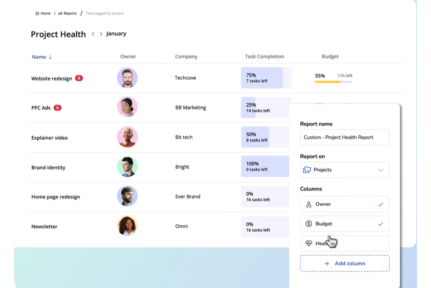 Teamwork screenshot - 10 outils alternatifs à Productboard pour les équipes produit en 2026