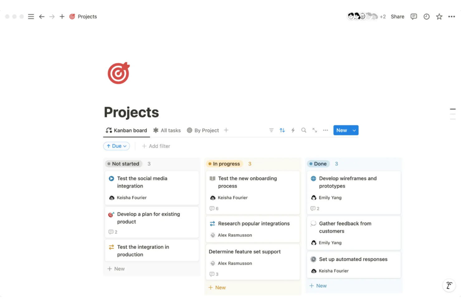 Notion screenshot - 10 beste Productboard-Alternativen im Test 2026