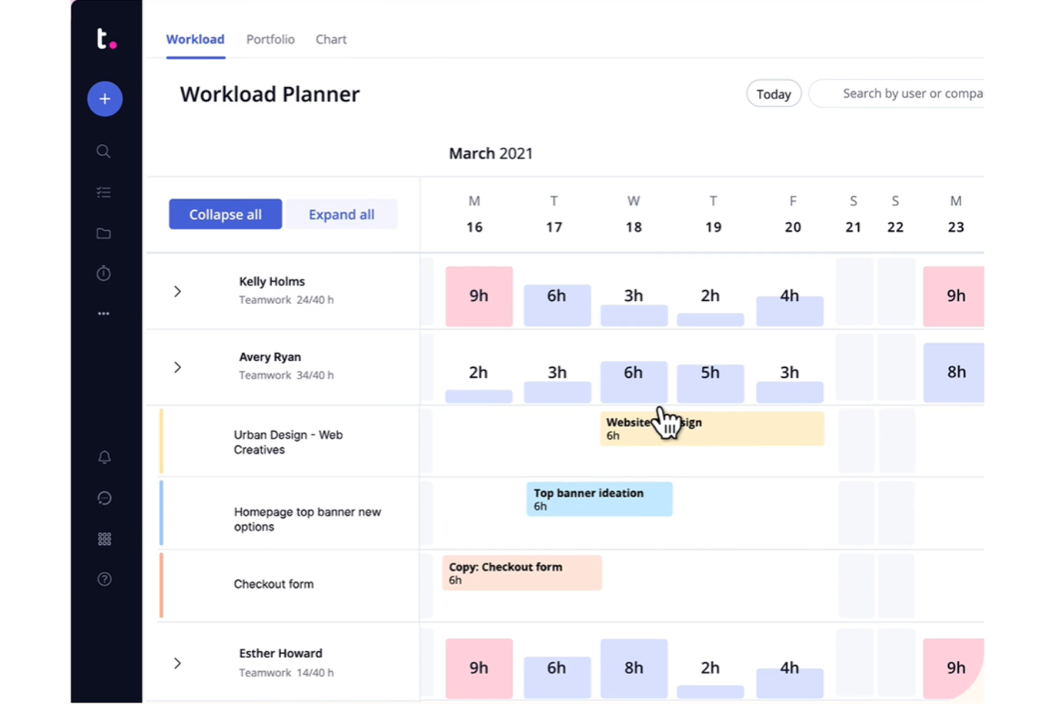 Teamwork screenshot - 10 beste Asana-Alternativen für Produktteams im Jahr 2026