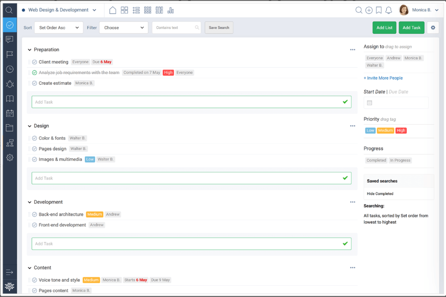 Freedcamp screenshot - 10 beste Asana-Alternativen für Produktteams im Jahr 2026