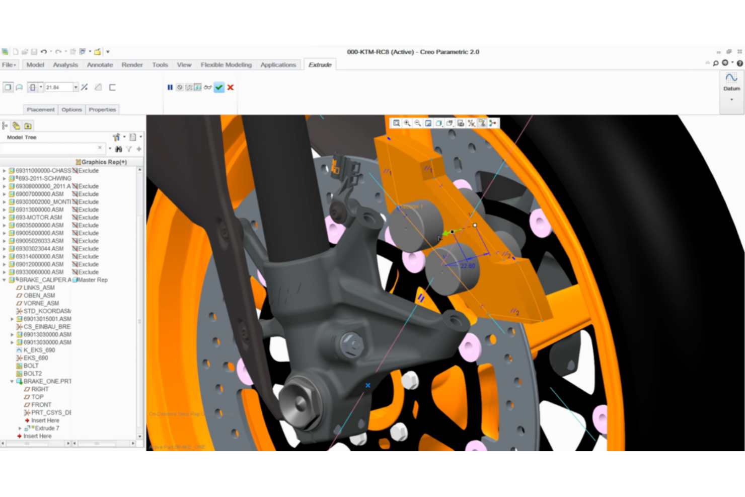 Creo Parametric screenshot - 10 meilleurs logiciels de prototypage 3D pour les designers en 2026