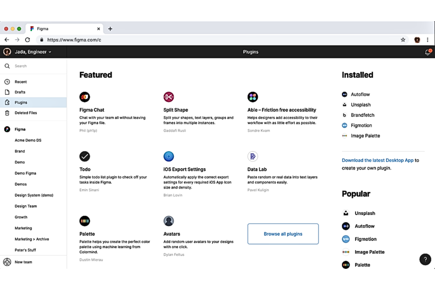 Figma screenshot - 10 meilleurs logiciels gratuits de développement de produits évalués en 2026
