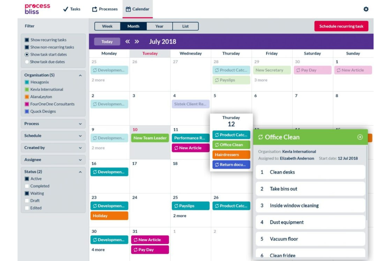beSlick screenshot - 10 meilleurs logiciels de suivi des jalons pour la gestion de projet en 2026