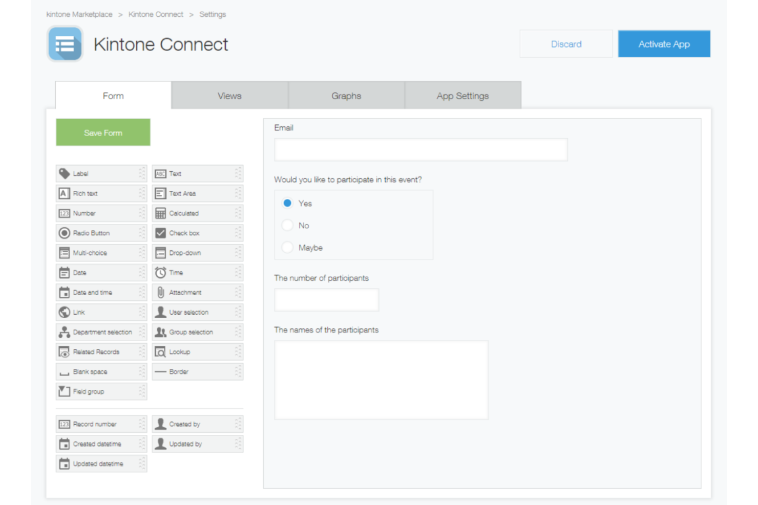 Kintone screenshot - 10 meilleurs logiciels de suivi des jalons pour la gestion de projet en 2026