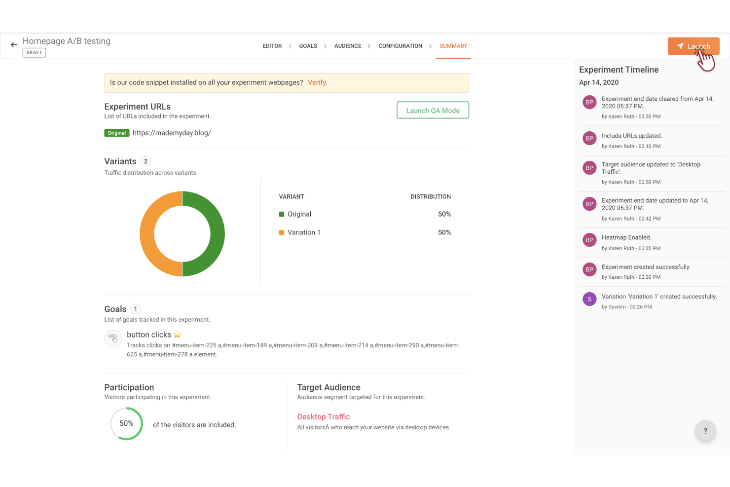 Zoho Pagesense screenshot - 10 Beste A/B-Test-Softwares im Test 2026