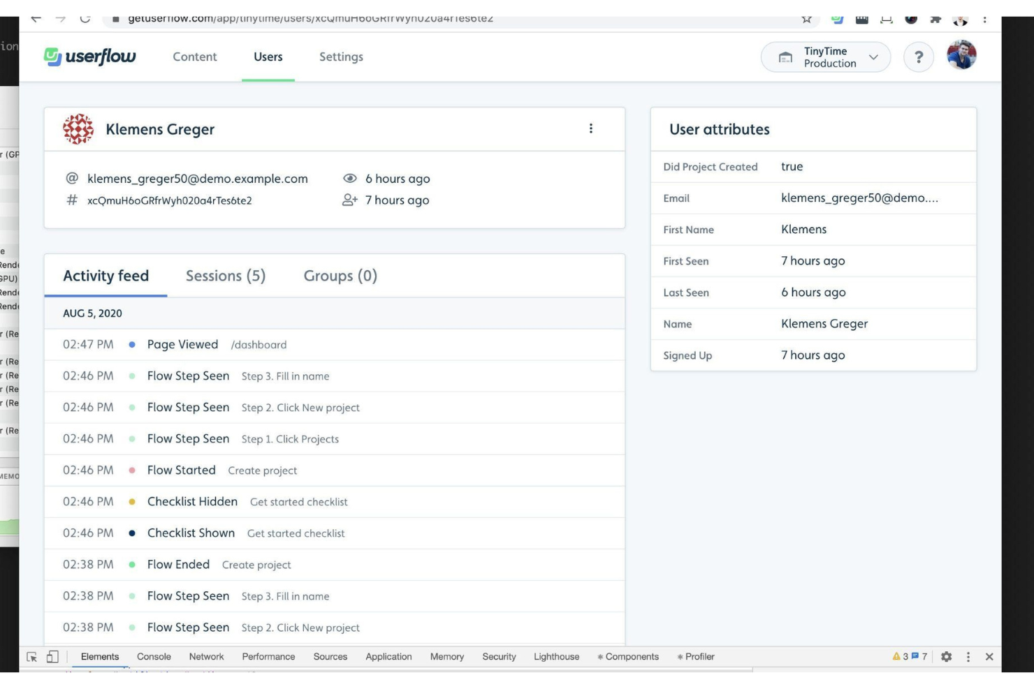 Userflow screenshot - 10 Meilleurs Outils d’Adoption de Produit Pour l’Onboarding en 2026