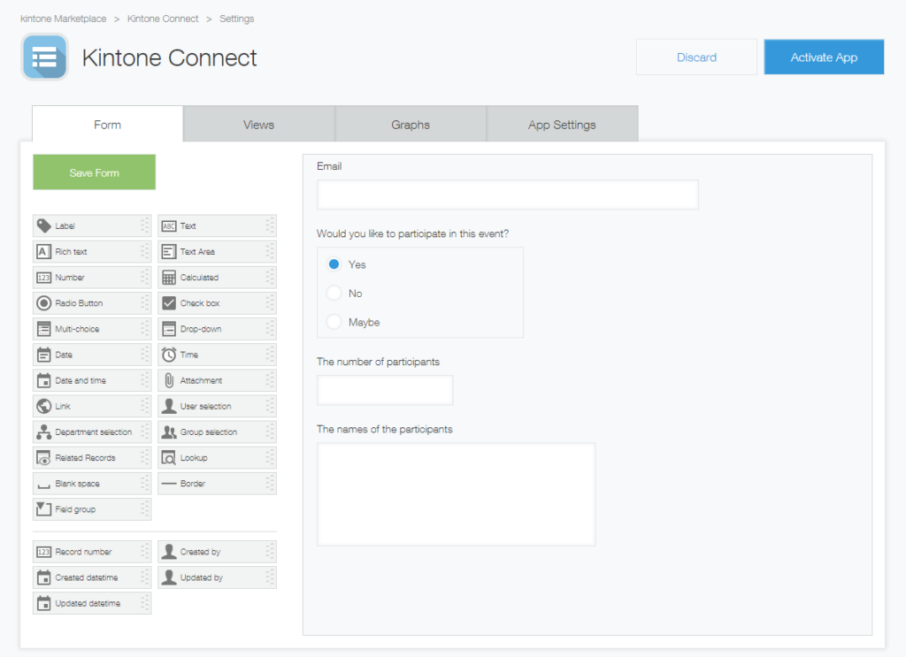 Kintone screenshot - 10 Meilleurs Logiciels de Gestion des Parties Prenantes pour 2026