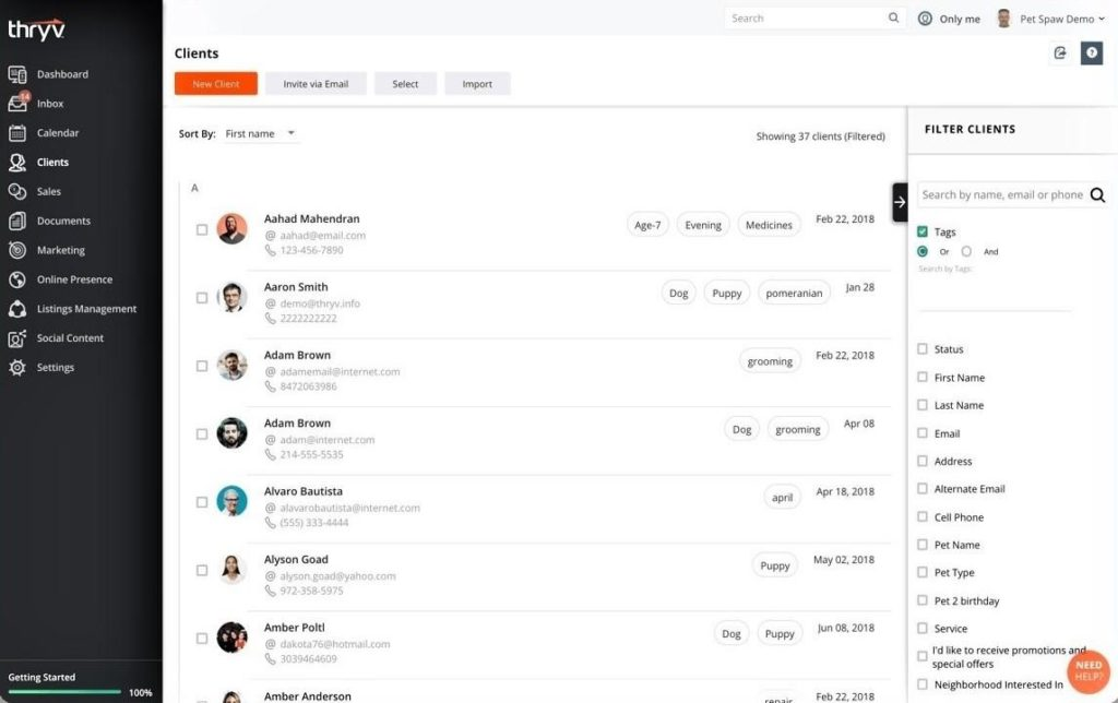 Thryv screenshot - 10 Beste Stakeholder-Management-Softwarelösungen für 2026