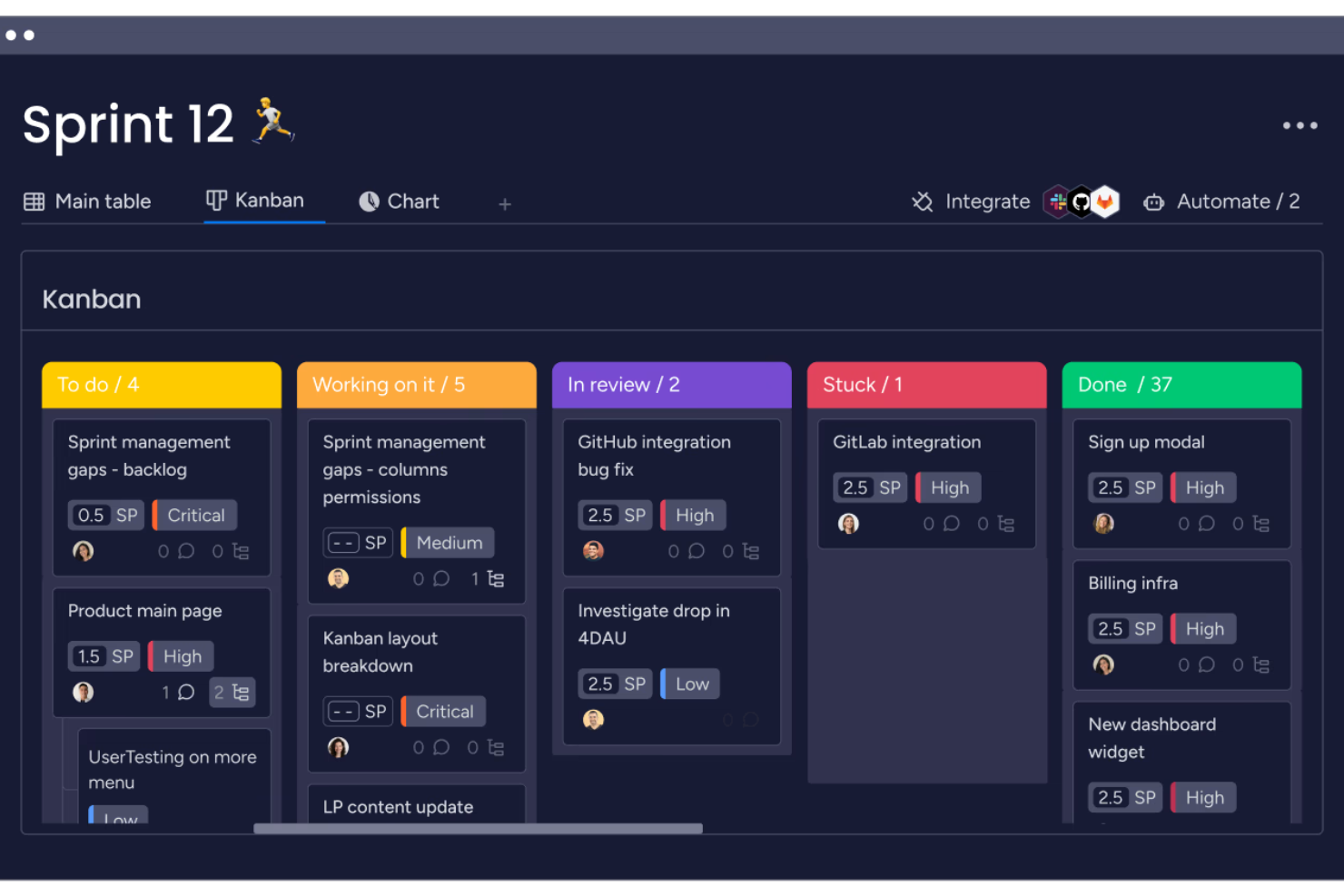 monday dev screenshot - Die 10 besten Tools für das Produktportfoliomanagement im Jahr 2026