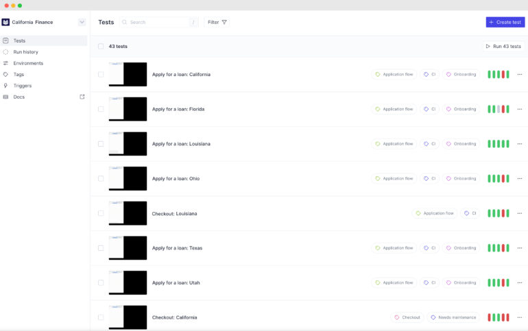 QA Wolf screenshot - 10 meilleurs logiciels de gestion du cycle de vie des produits (PLM) 2026