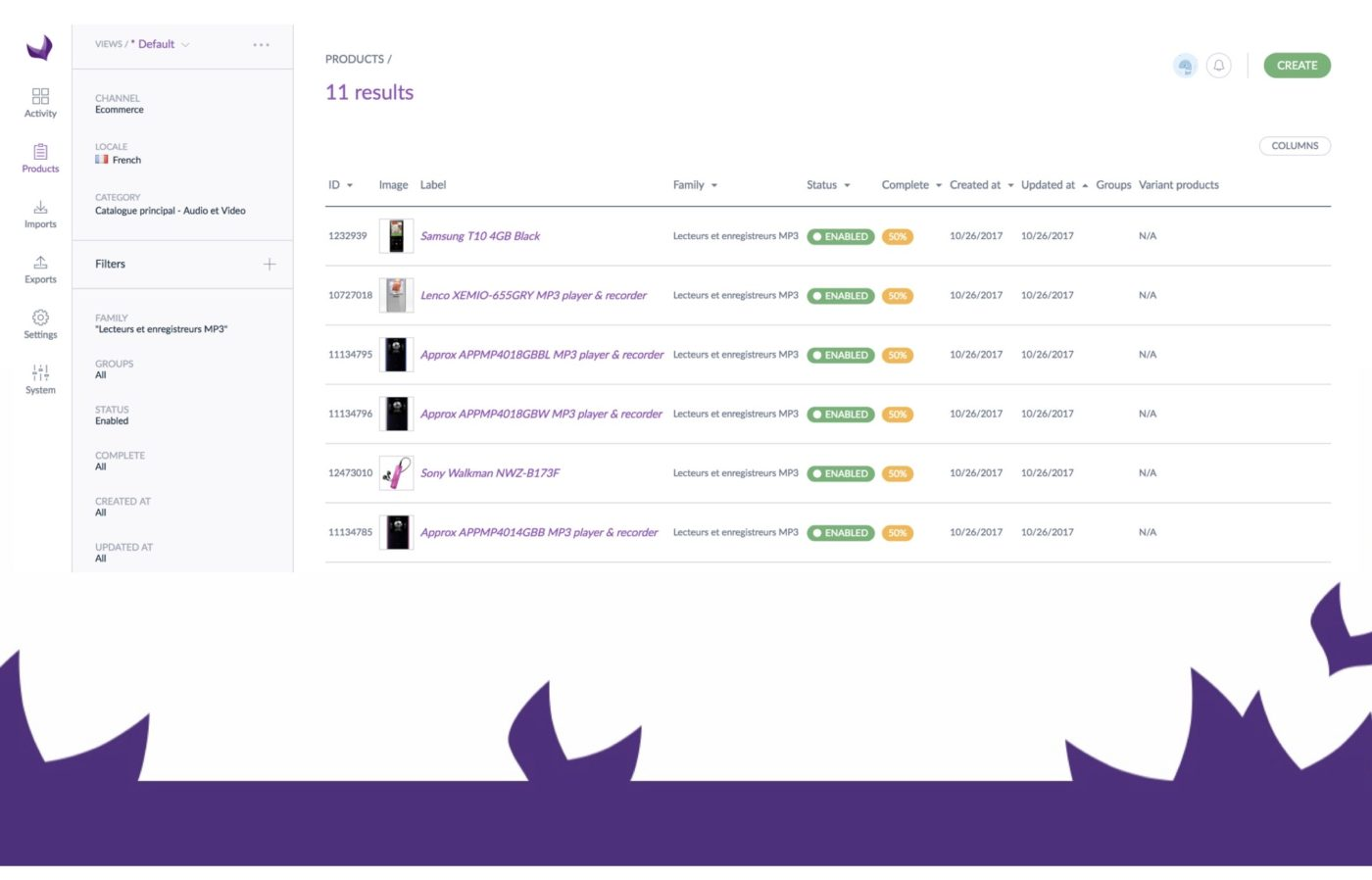 smallPIM screenshot - Les 10 meilleurs logiciels open source de gestion de produits en 2026