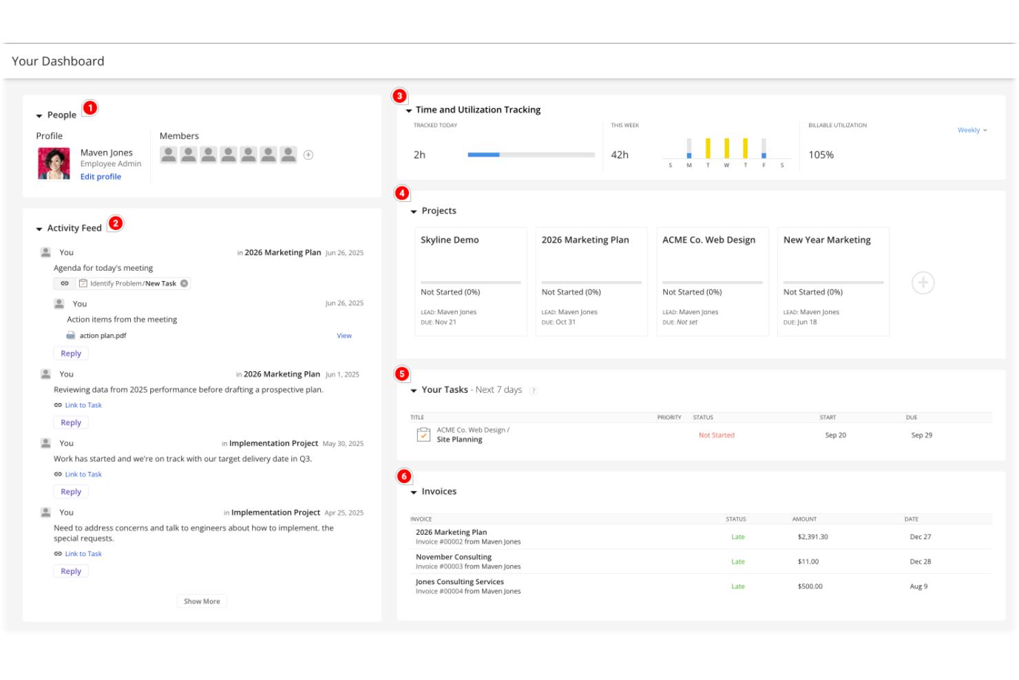 Kantata screenshot - 6 Mejores Alternativas a ClickUp Analizadas en 2026