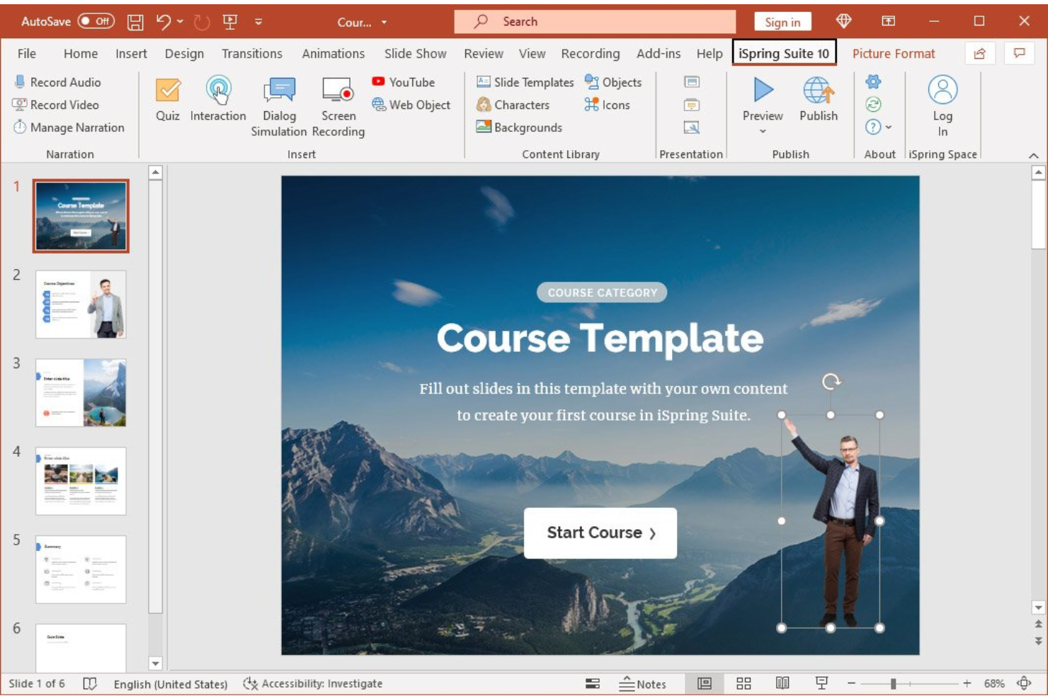 iSpring Suite screenshot - 10 Meilleures Alternatives à Adobe Captivate en 2026