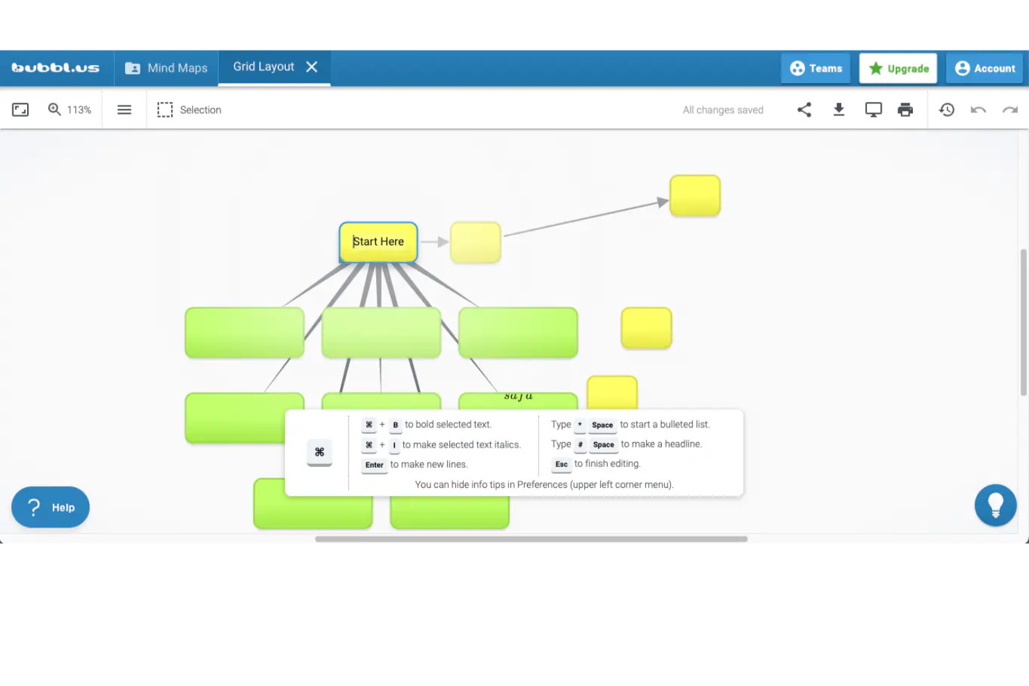 Bubbl.us screenshot - Die 10 besten kostenlosen Brainstorming-Tools im Jahr 2026
