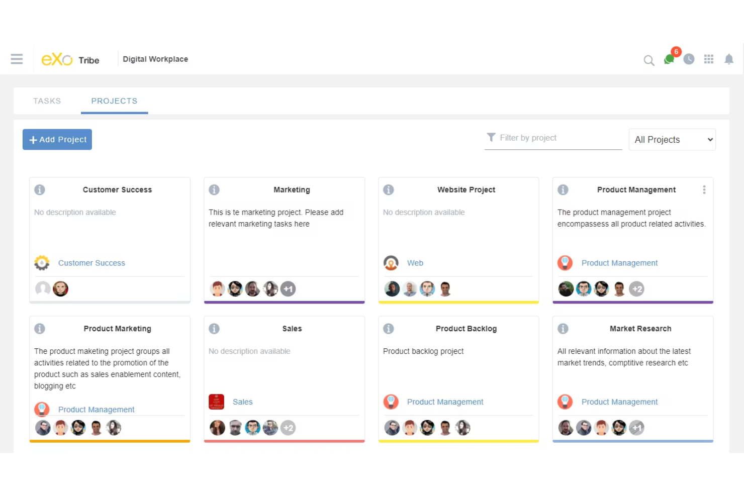 eXo Platform screenshot - 10 migliori soluzioni open source per la gestione delle idee nel 2026