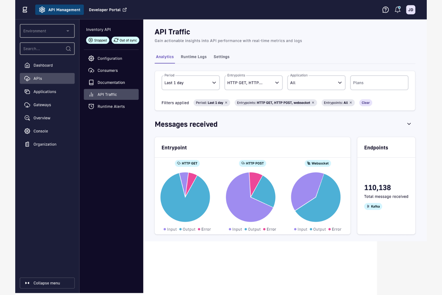Gravitee screenshot - 10 migliori software gateway API selezionati per 2026