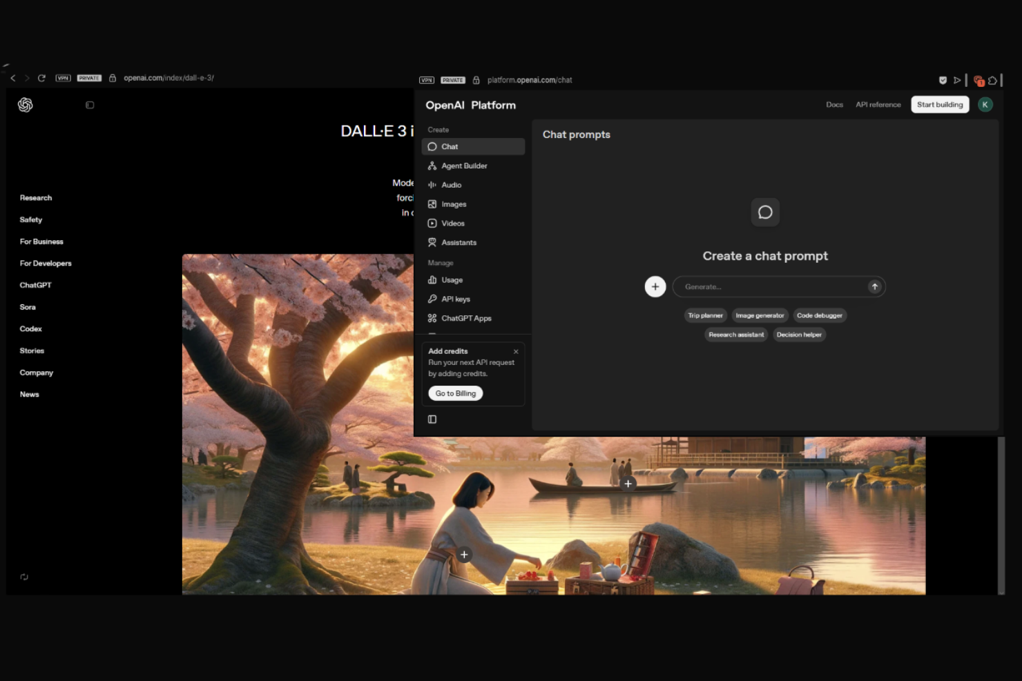 Dall-E screenshot - 10 migliori alternative ad Adobe Firefly selezionate per 2026