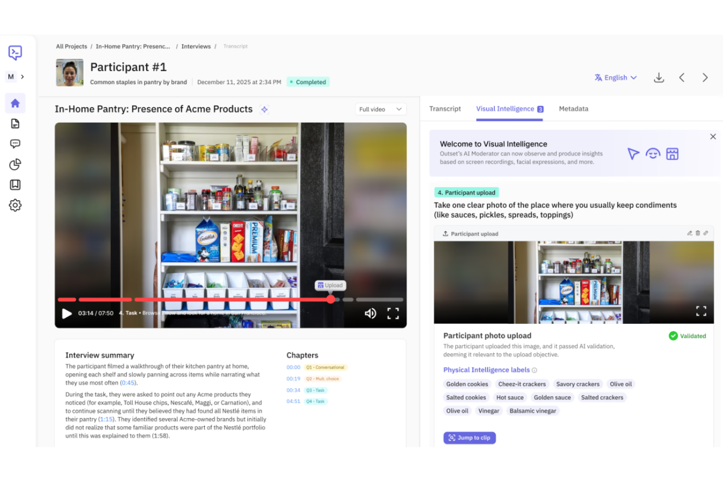 Outset screenshot - Le 10 migliori piattaforme di ricerca utenti con IA nel 2026