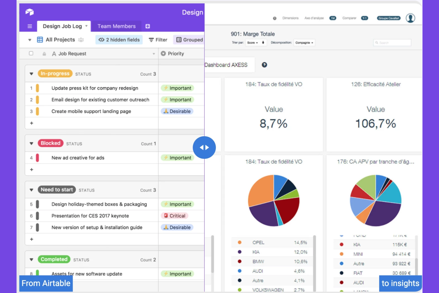 Airtable screenshot - 10 migliori alternative a Notion nel 2026