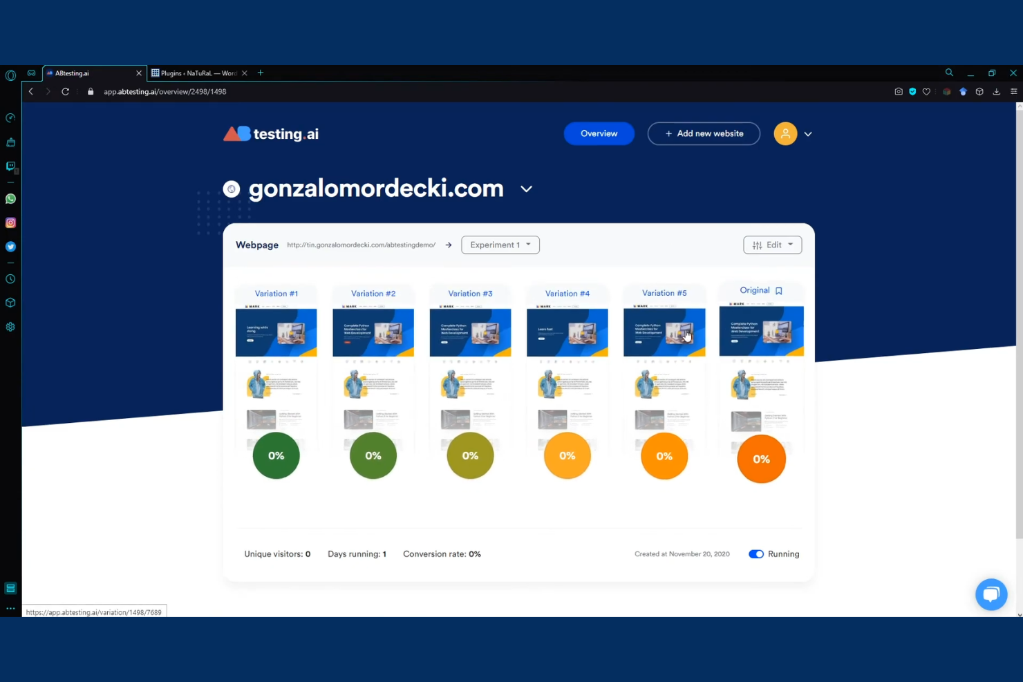 ABTesting.ai screenshot - 10 Migliori strumenti di test A/B con IA nel 2026