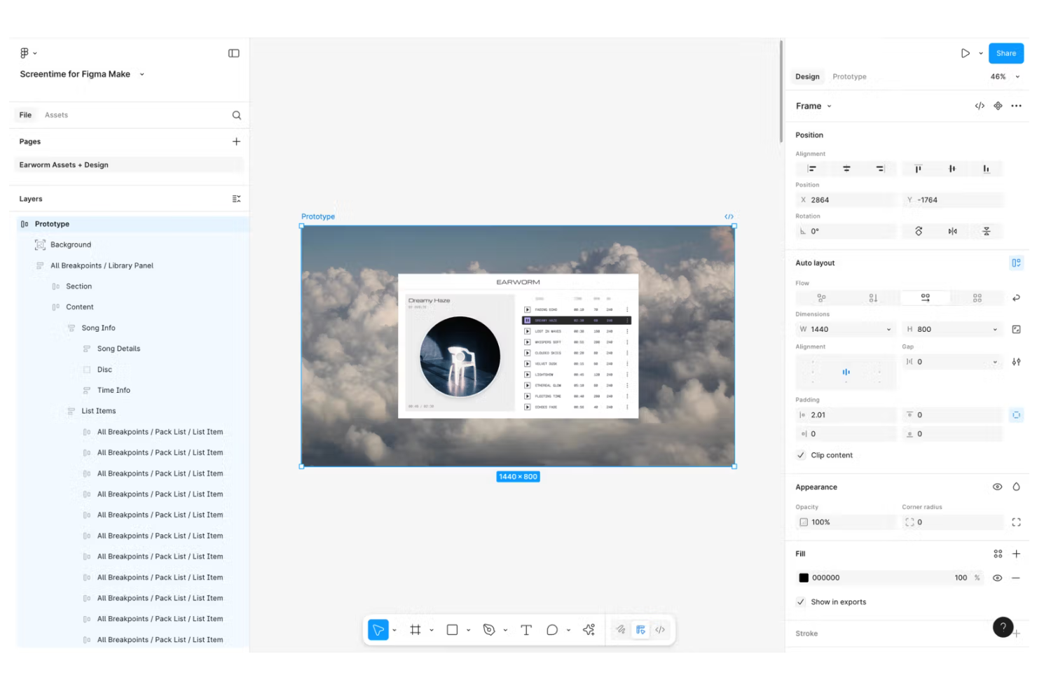 Figma Make screenshot - 10 migliori strumenti di prototipazione AI nel 2026