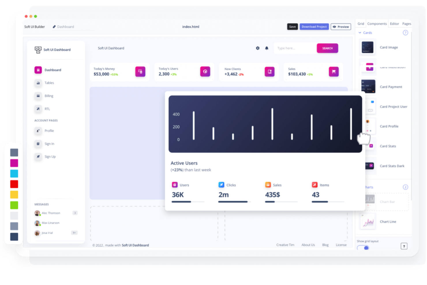 Builder.io screenshot - 10 Costruttori di Interfacce Drag and Drop Selezionati per 2026