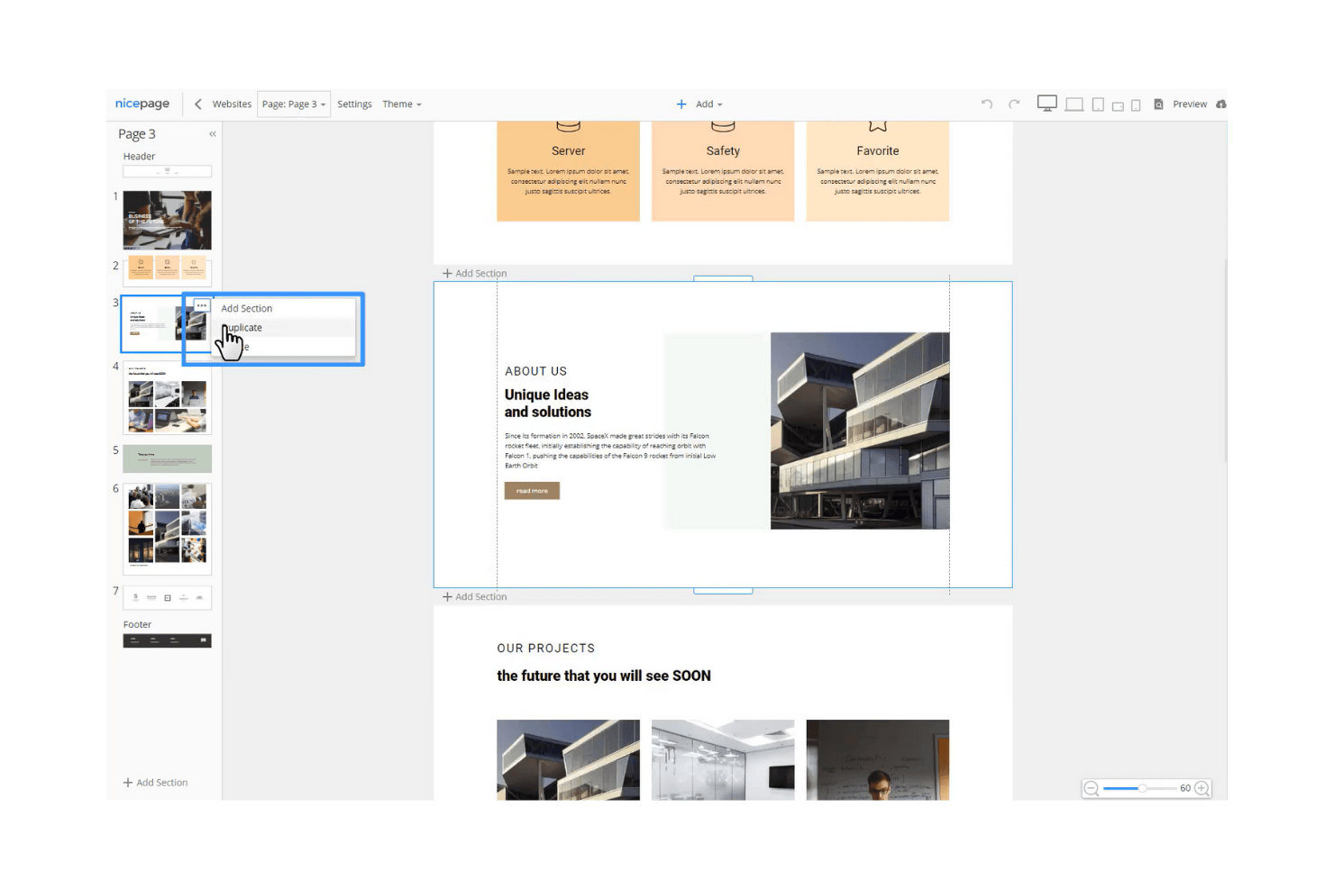 Nicepage screenshot - 10 Migliori Software per la Progettazione Web Offline Recensiti nel 2026