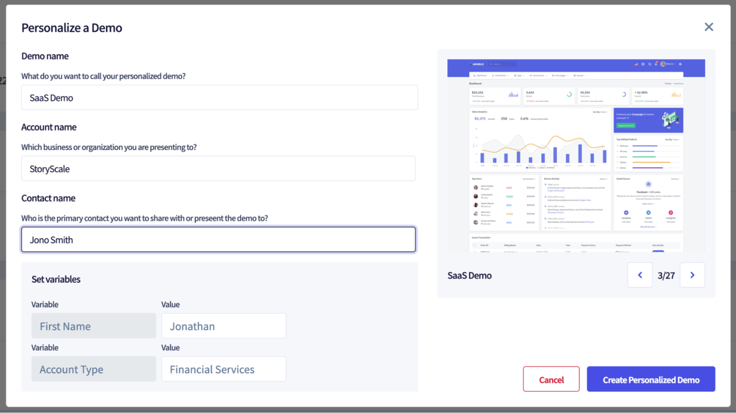 StoryScale screenshot - 10 migliori soluzioni software per demo interattive recensite nel 2026
