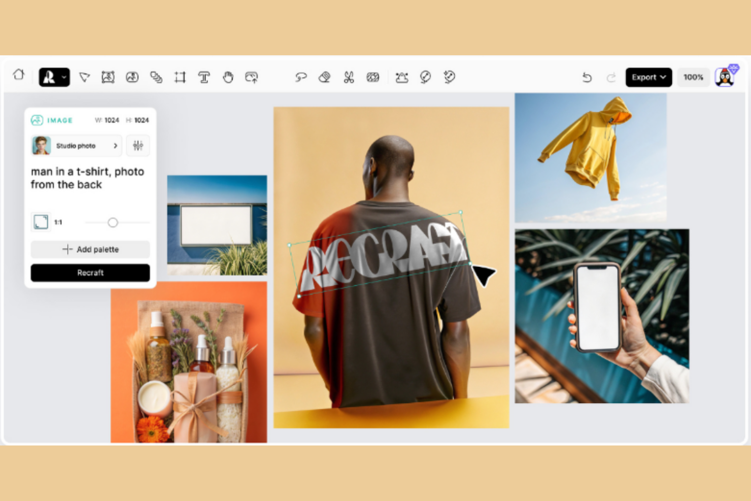 Recraft screenshot - 10 Migliori generatori di mockup AI recensiti nel 2026