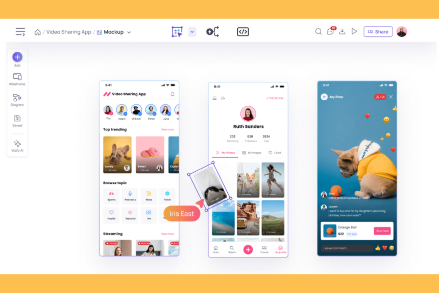 Visily screenshot - 10 Migliori generatori di mockup AI recensiti nel 2026