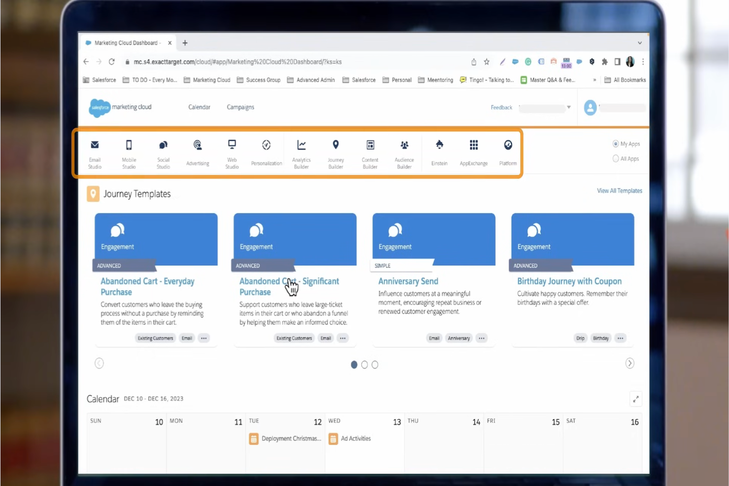 Salesforce Marketing Cloud Engagement screenshot - 10 Migliori soluzioni predittive per il percorso cliente recensite nel 2026