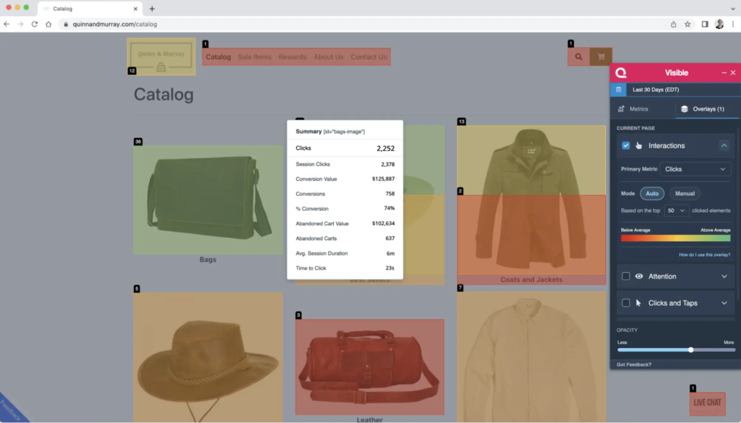 Quantum Metric screenshot - 10 Migliori Soluzioni Software Heatmap Gratuite Recensite nel 2026
