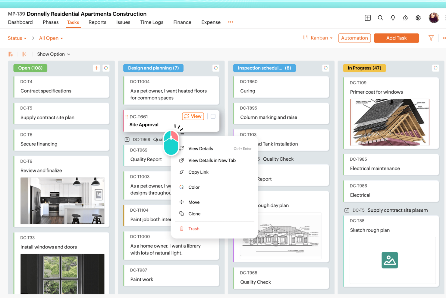 Zoho Projects screenshot - 10 migliori alternative a Wrike recensite nel 2026