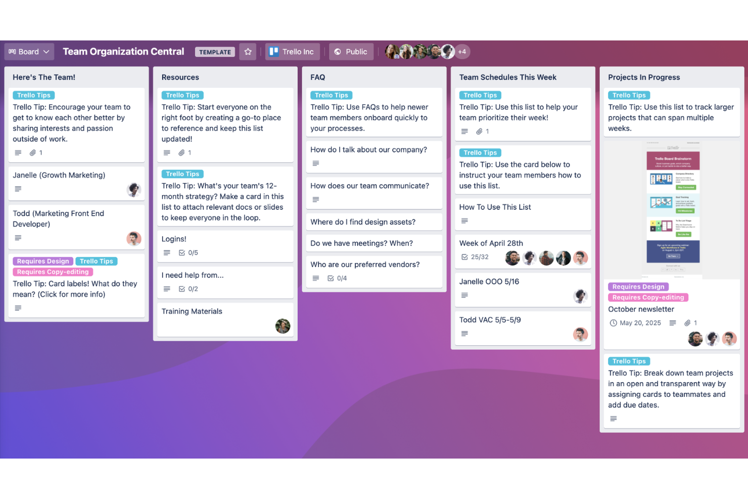 Trello screenshot - 10 migliori alternative a Wrike recensite nel 2026