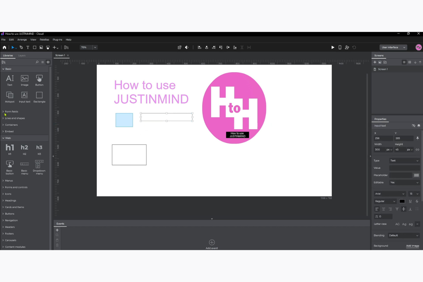 Justinmind screenshot - 10 Migliori Strumenti di Prototipazione UI Recensiti nel 2026