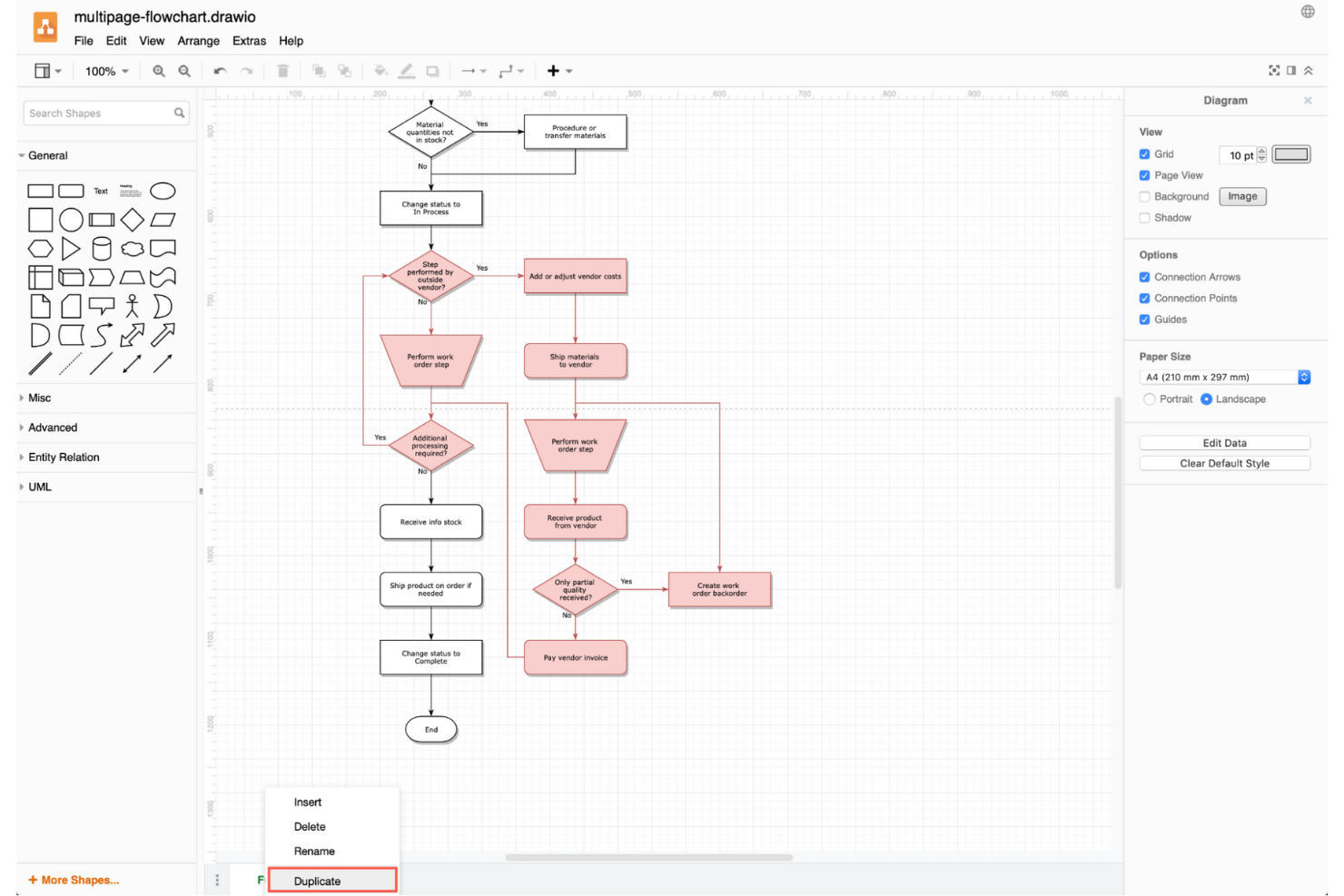 draw.io screenshot - 10 migliori alternative a Balsamiq recensite nel 2026