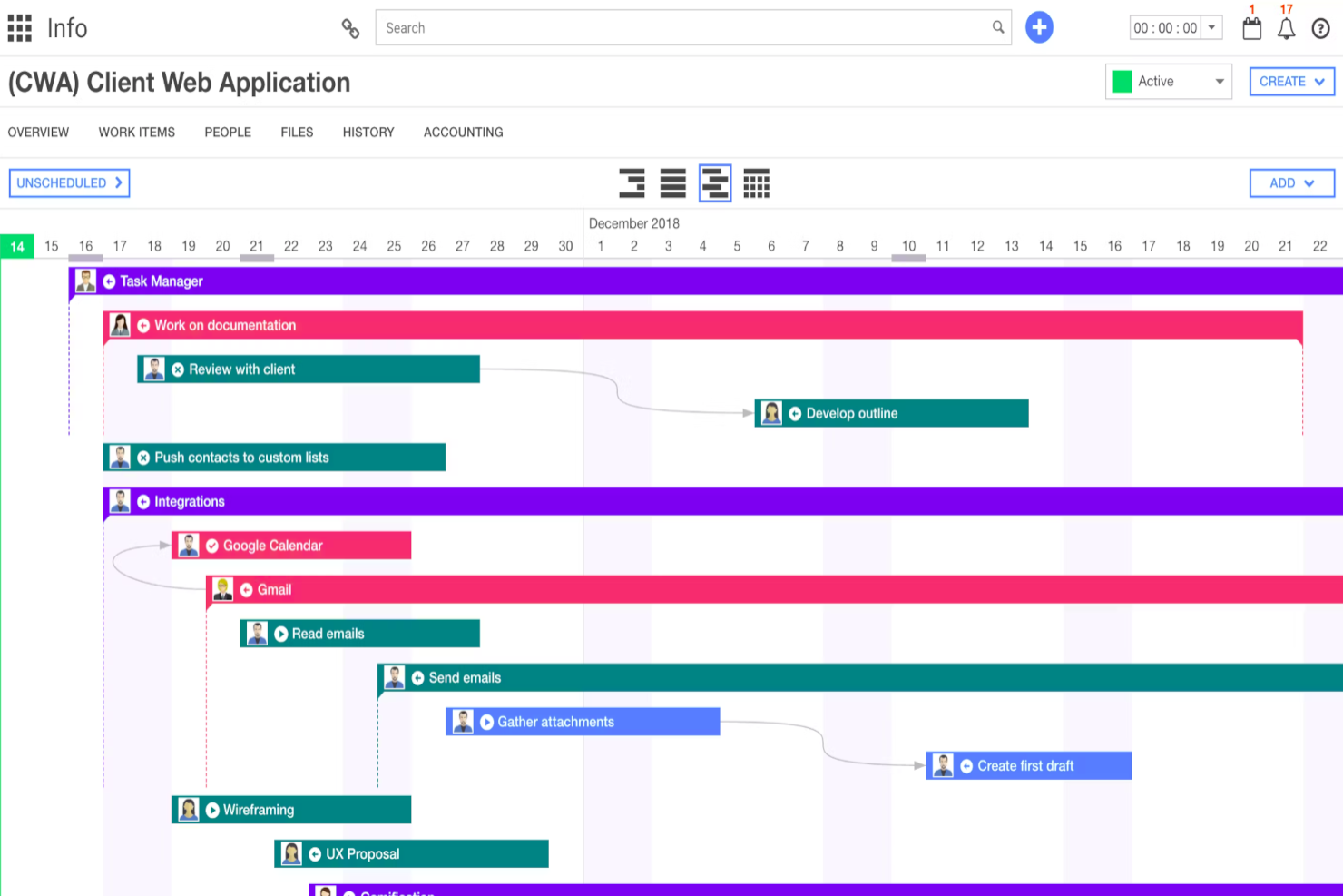 Ravetree screenshot - 10 migliori alternative a Wrike recensite nel 2026