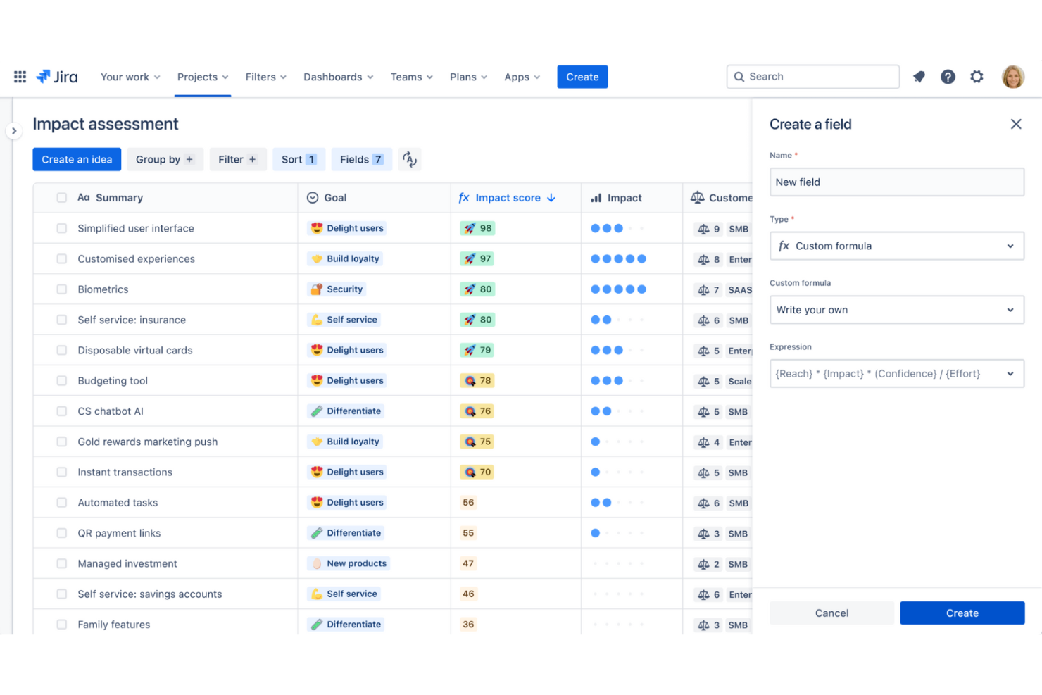 Jira screenshot - 10 Migliori Software Gratuiti per la Pianificazione dei Prodotti Recensiti nel 2026