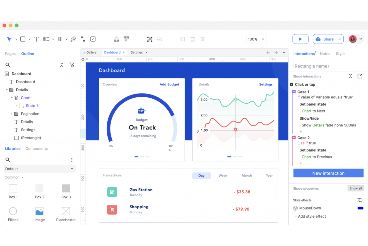 Axure RP screenshot - 10 migliori strumenti di collaborazione UX recensiti nel 2026
