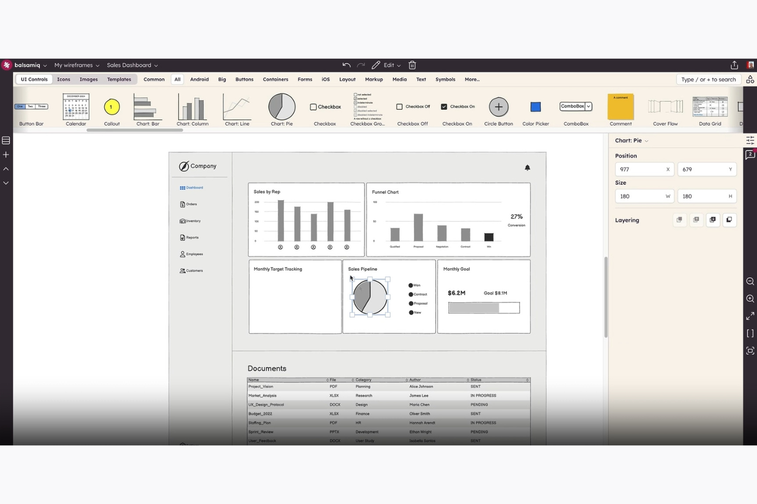 Balsamiq screenshot - 10 Migliori Strumenti di Prototipazione UI Recensiti nel 2026